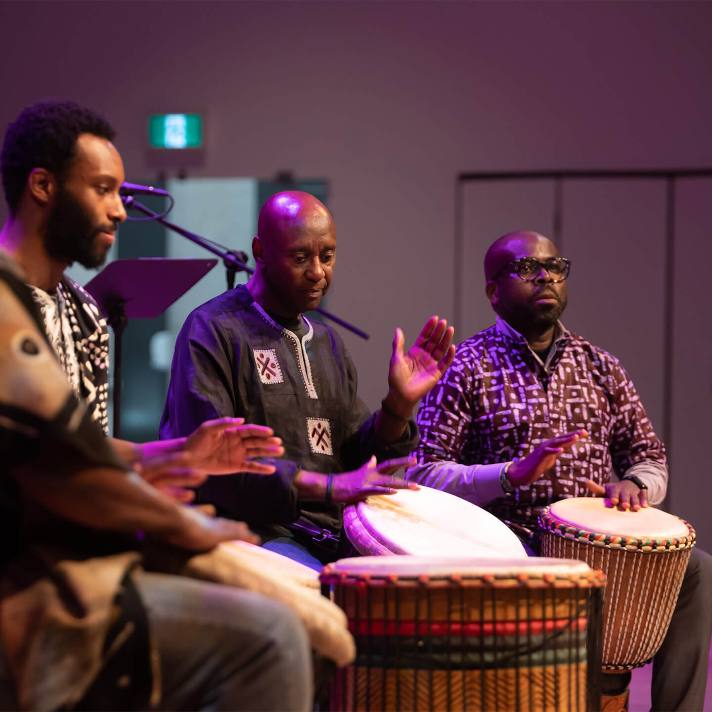 Drums at opening night for African Heritage Month at Halifax Public Libraries.